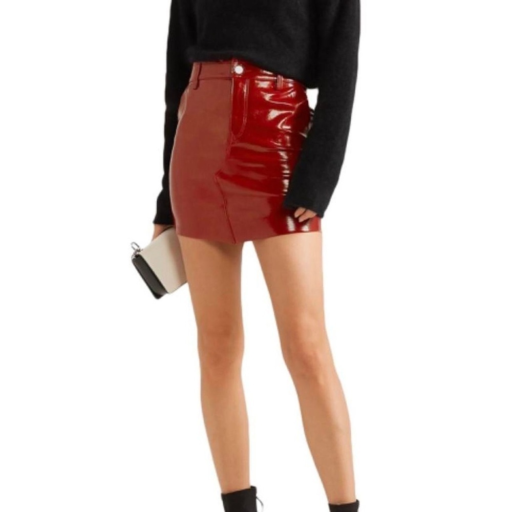 RTA Blood Red Patient Mini Skirt Size Size 0